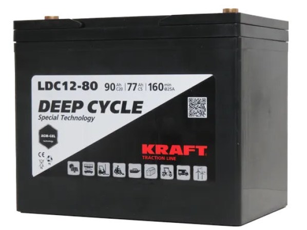 KRAFT Traction Line AGM C20 90 Ач